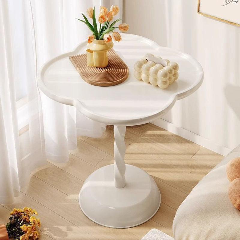 Moderner minimalistischer quadratischer runder Sockel PP Beistelltisch für das Wohnzimmer 