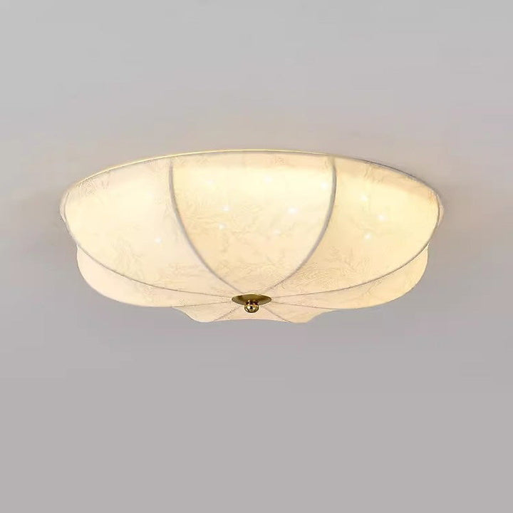 Traditionelle französische Eisengewebe-runde 3/4/5-Licht-Unterputz-Deckenleuchte für Schlafzimmer 