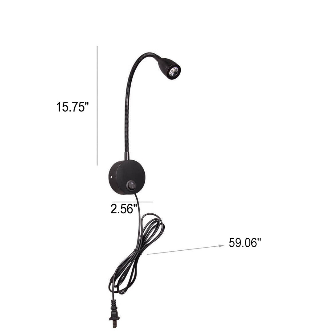 Applique murale LED moderne simple avec projecteur orientable pour la lecture 