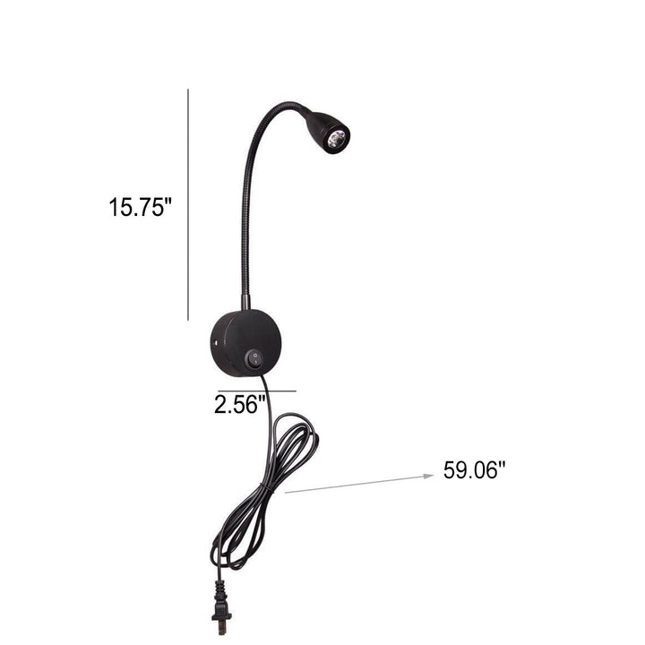 Applique murale LED moderne simple avec projecteur orientable pour la lecture 