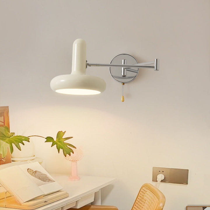 Moderne Einfachheit Schmiedeeisen Disc 1-Licht Wandleuchte Lampe für Wohnzimmer 
