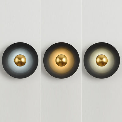 مصباح حائط LED بتصميم عصري على شكل صحن طائر لماكرون للإضاءة في غرفة النوم 