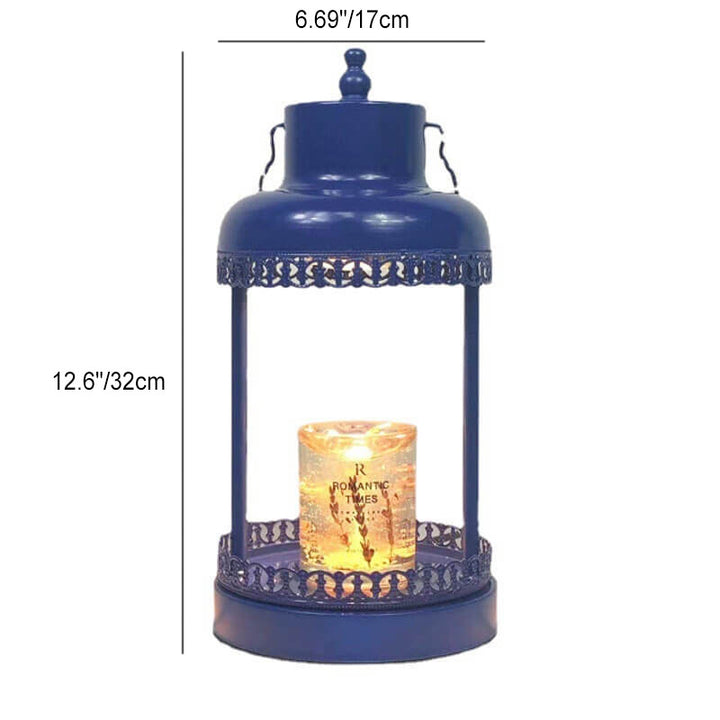 Moderne romantische minimalistische Metallsäule 1-Licht schmelzende Wachstischlampe 