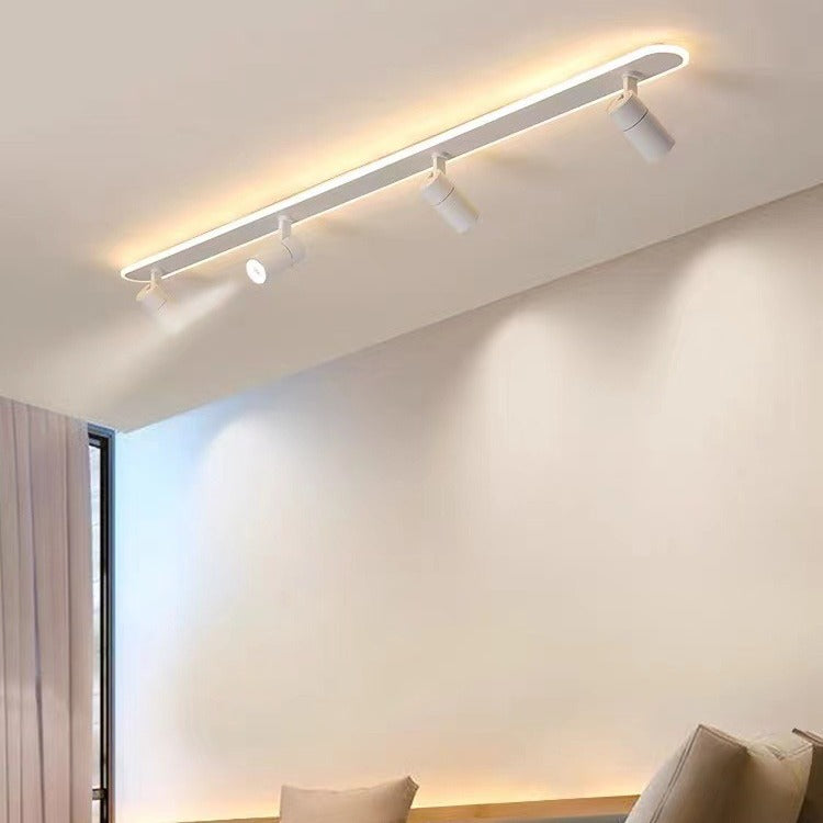 Moderne minimalistische Acryl lange Spotlight Track Licht LED Unterputz Deckenleuchte für Wohnzimmer 