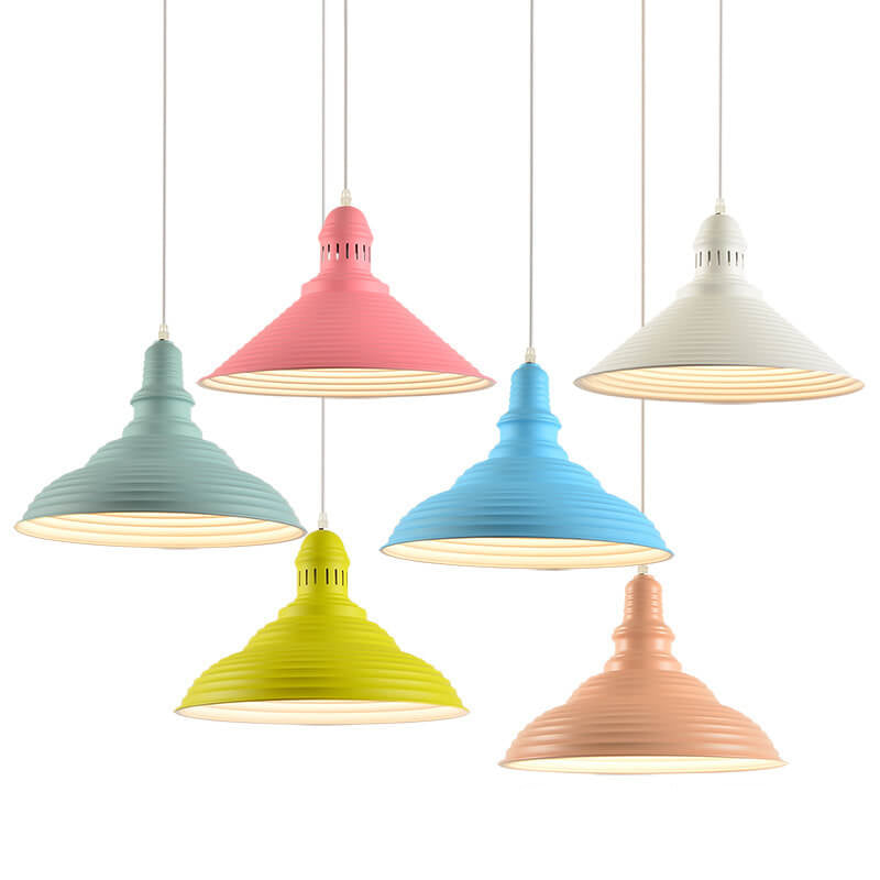 Skandinavisch moderner minimalistischer Kegel Eisen 1-Licht Pendelleuchte 