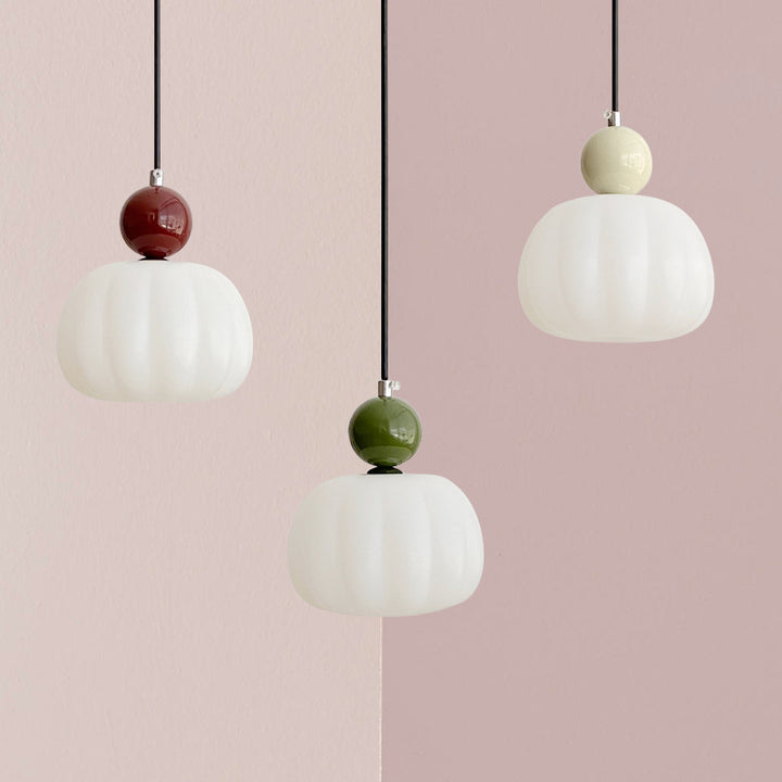 Lampe suspendue moderne minimaliste ronde en fer et acrylique avec 1 lumière pour salon 