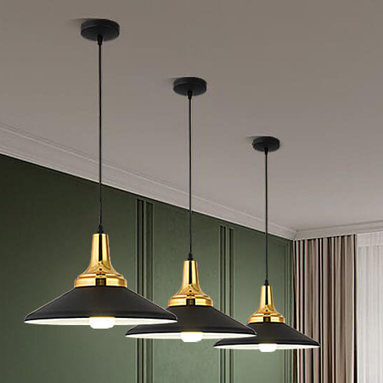 Lámpara colgante contemporánea nórdica de aluminio color macaron con diseño triangular de 1 luz para sala de estar 