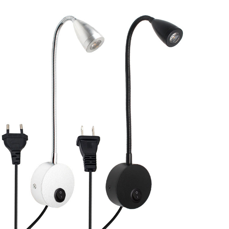 Applique murale LED moderne simple avec projecteur orientable pour la lecture 