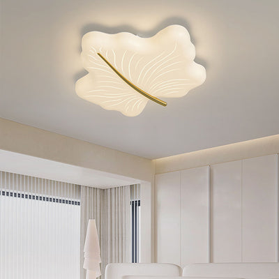 Moderne minimalistische Ahornblatt Eisen Acryl LED Unterputz Deckenleuchte für Schlafzimmer 