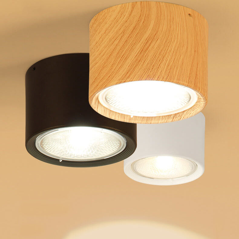 Projecteur cylindrique nordique LED plafonnier encastré 