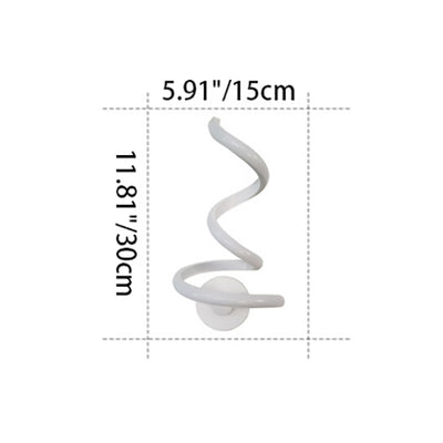 Zeitgenössische kreative Bar Wave Aluminium Acryl LED Wandleuchte Lampe für Wohnzimmer 