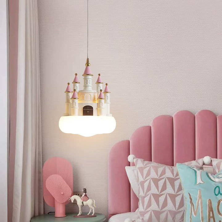 Lámpara colgante de 1 luz de resina PVC PE para dormitorio estilo nórdico contemporáneo para niños 