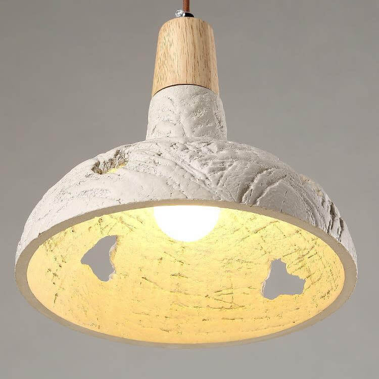 Suspension lumineuse 1 lumière en disques de béton vintage rustiques traditionnels pour chambre 