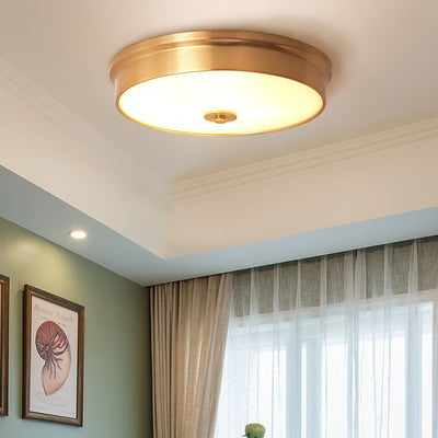 Moderne Luxus-Deckenleuchte aus rundem Kupferglas mit 3/4-Lichtern für Schlafzimmer 