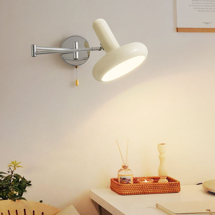 Moderne Einfachheit Schmiedeeisen Disc 1-Licht Wandleuchte Lampe für Wohnzimmer 