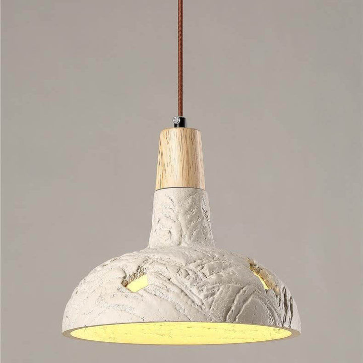 Suspension lumineuse 1 lumière en disques de béton vintage rustiques traditionnels pour chambre 