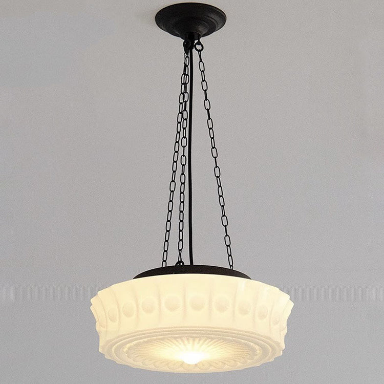 Zeitgenössische Einfachheit Eisen Glas Zylinder Schatten 3-Licht Kronleuchter für Wohnzimmer 