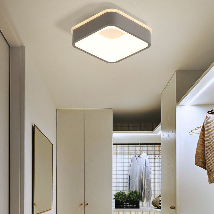 Zeitgenössische Einfachheit Eisen Acryl geometrische Pentagramm LED Unterputz Deckenleuchte für Schlafzimmer 