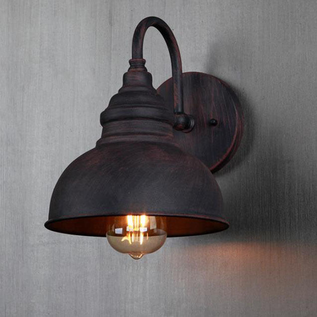 Contemporary Industrial Aluminum Alloy Semicircle 1-Light Wall Sconce Lamp For Hallway
