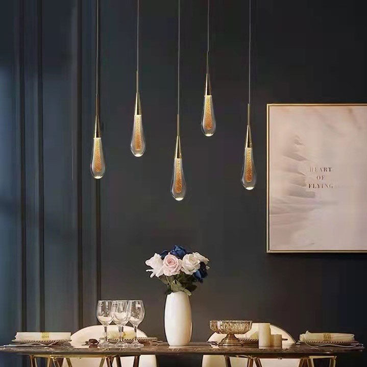 Modern Personality Creative Crystal Drops LED Pendant Light