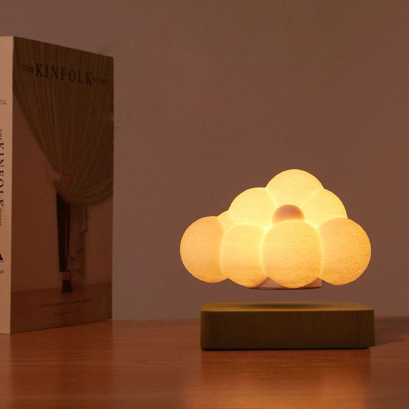 モダンクリエイティブプラスチックマグレブクラウドLEDテーブルランプ 