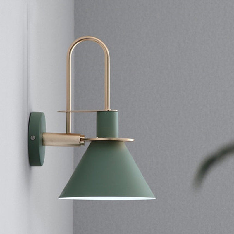 Moderne minimalistische Horn Eisen 1-Licht Wandleuchte Lampe für Wohnzimmer 