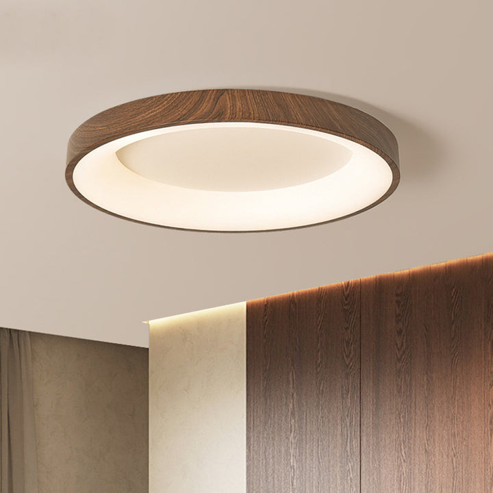 Traditionelle chinesische Eisen Acryl Runde Quadrat LED Unterputz Deckenleuchte für Schlafzimmer 