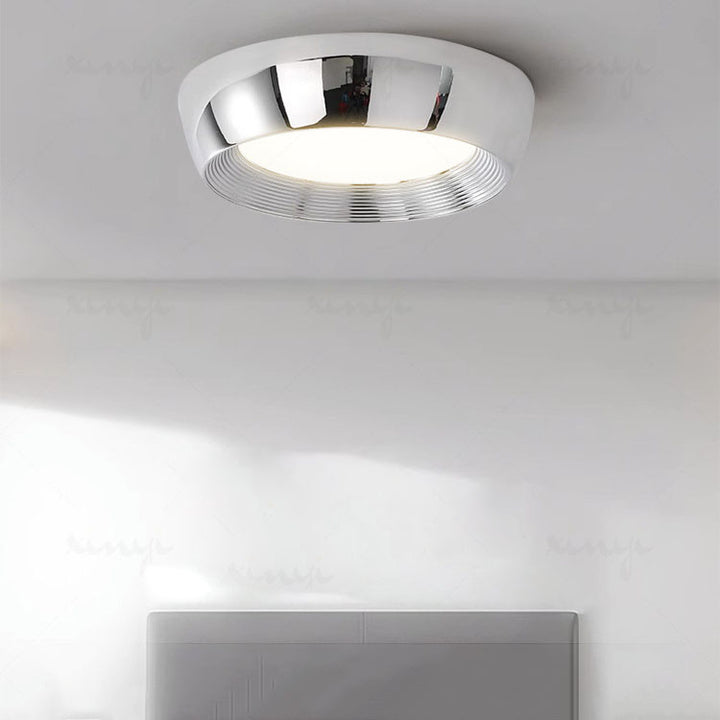 Plafonnier affleurant rond LED de matériel de simplicité moderne pour la chambre à coucher 