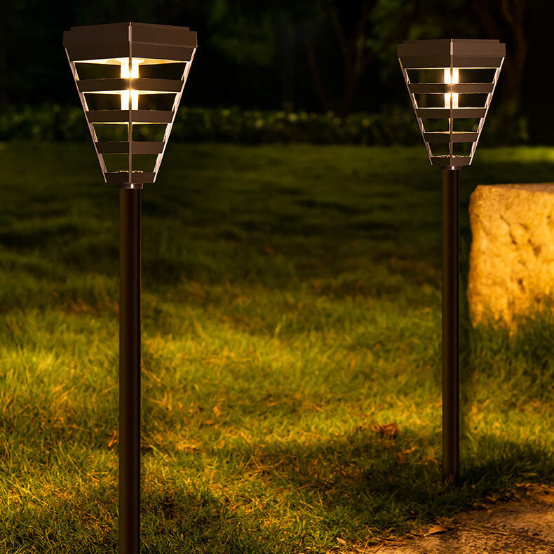 Solar PC Decorative Square LED Outdoor Ground Plug Light