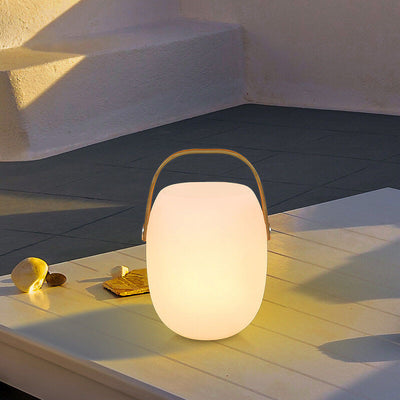 Industrial Simple Barrel Shade Colorful RGB Portable LED Patio Camping Light
