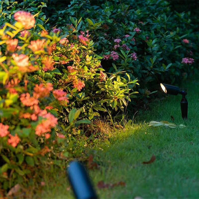 Modern Simplicity Cylinder Aluminum 1-Light Plug In Ground Lamp Outdoor Light For Garden