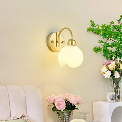 Applique murale 1 lumière en fer et ABS de simplicité moderne pour chevet 