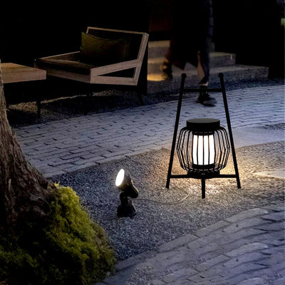 Lampe de sol de jardin extérieure à LED solaire créative moderne et mobile 