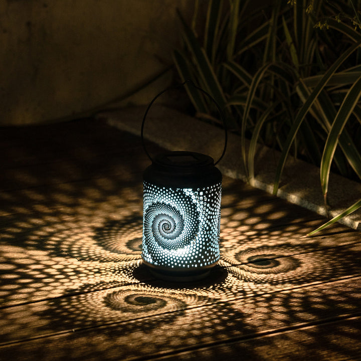 Contemporary Creative Solar Waterproof Iron Cylinder Starry Sky Light LED Lawn Light For Garden