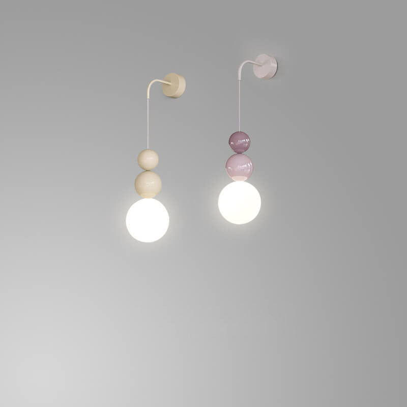 Moderne minimalistische Persönlichkeit Eisenkürbis 1-Licht Wandleuchte 