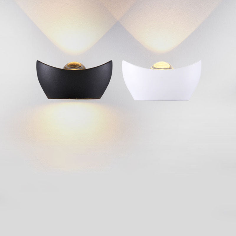شكل سبيكة الألومنيوم البسيط المعاصر مصباح حائط LED لغرفة المعيشة 