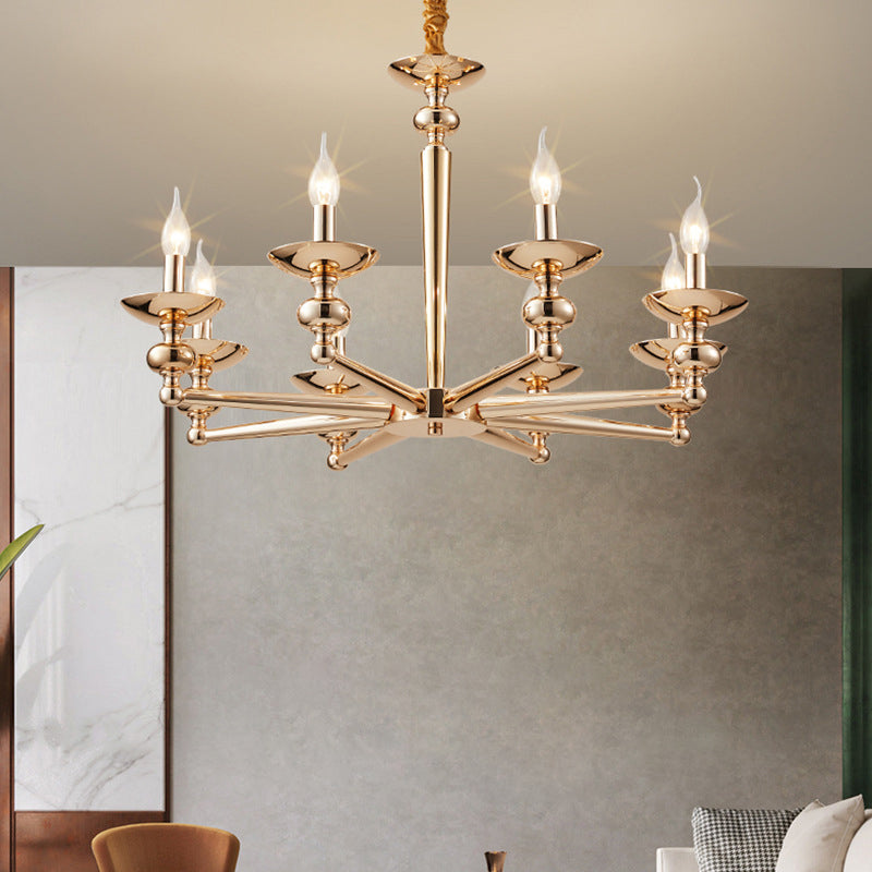 Moderne Luxus Kandelaber Eisen 6/8/10/12/15 Licht Kronleuchter Für Wohnzimmer 