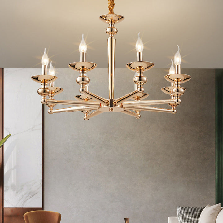 Moderne Luxus Kandelaber Eisen 6/8/10/12/15 Licht Kronleuchter Für Wohnzimmer 
