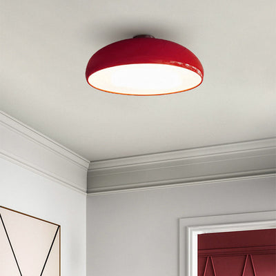 Modern Minimalist Round Aluminum 5/6 Light Flush Mount Ceiling Light For Bedroom