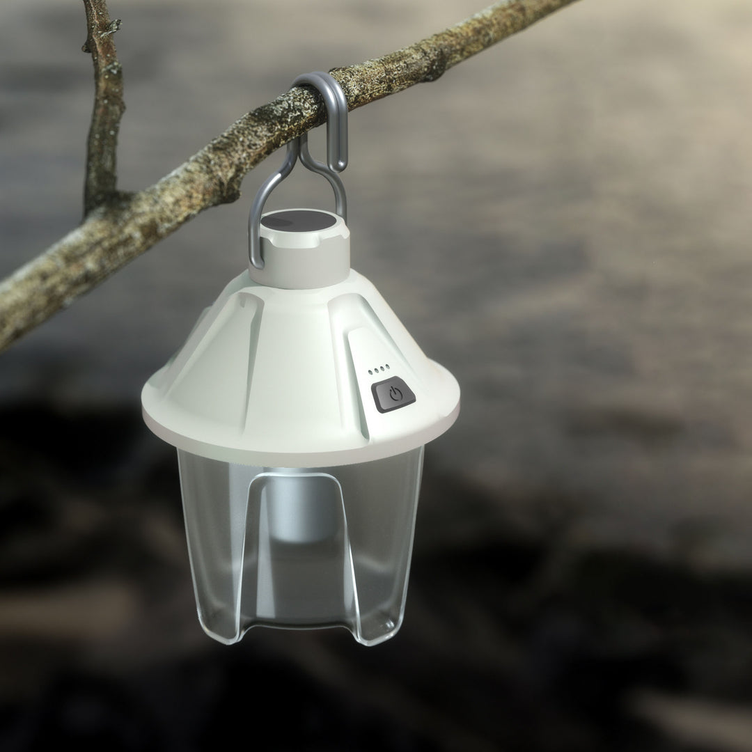 Lumière de camping portable LED en plastique en forme de cône de pin étanche pour l&
