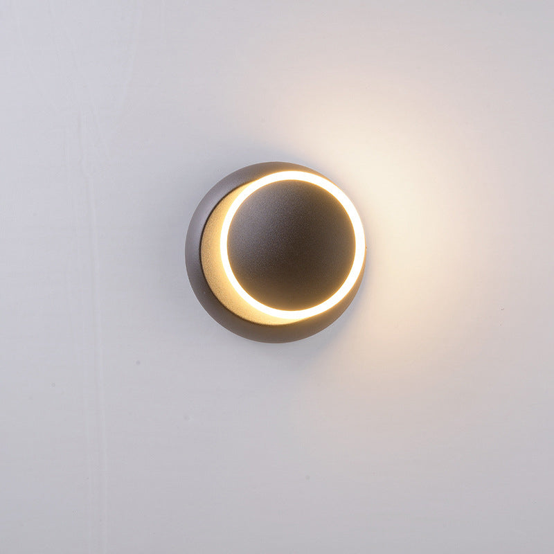 Moderne unbedeutende runde drehbare Aluminium-PC-LED-Wandleuchterlampe für Schlafzimmer