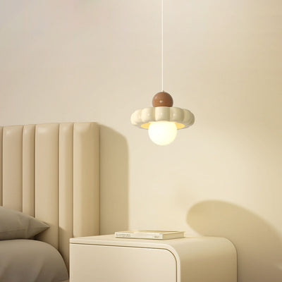 Moderno Minimalista Disco Esfera Aluminio Resina PE 1/3 Luz Colgante Para Dormitorio 