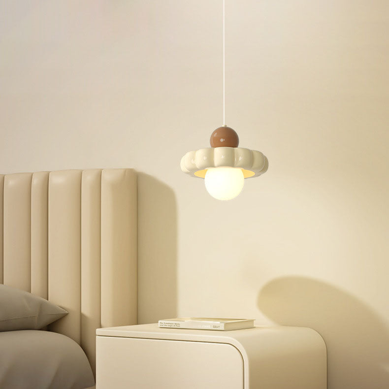 Moderno Minimalista Disco Esfera Aluminio Resina PE 1/3 Luz Colgante Para Dormitorio 
