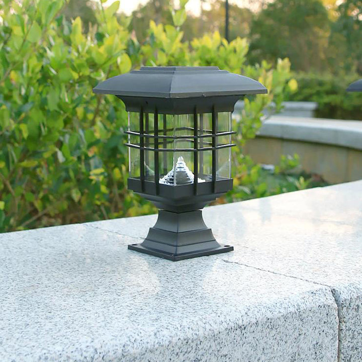 Moderne Einfachheit Solar-Quadrat-Laterne LED-Rasen-Boden-Einsatz Landschaftslicht für den Garten 