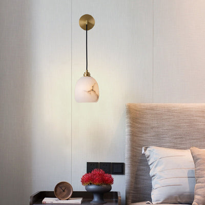 Lámpara de Aplique de Pared de 1 Luz de Cobre Lima de Lujo Nórdico 