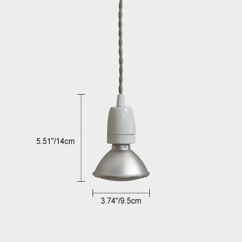 Contemporary Industrial Ceramic Cone 1-Light Pendant Light For Living Room