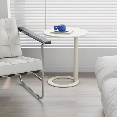 Moderner minimalistischer runder Metall-Beistelltisch für das Wohnzimmer 