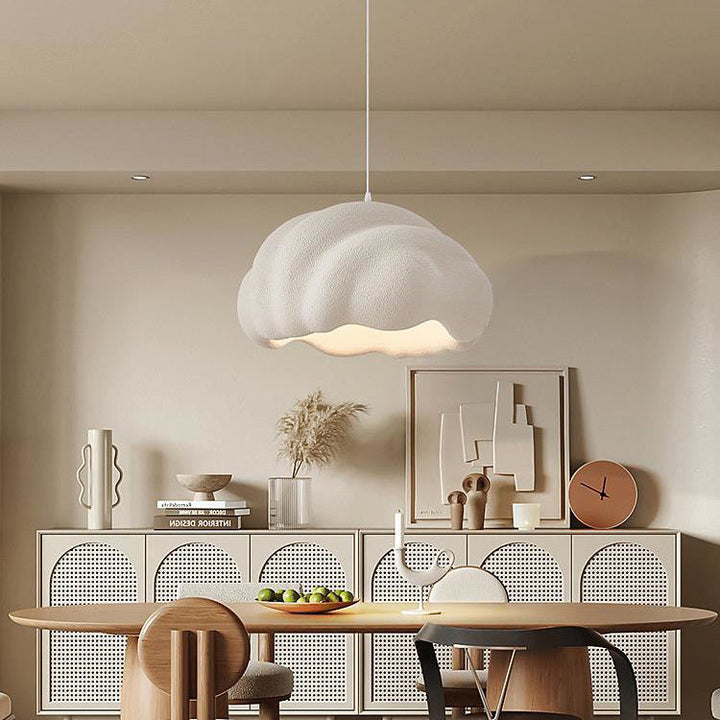 Lampe Suspendue Moderne Minimaliste Ronde en Polyéthylène Haute Densité à 1 Lumière Pour Chambre 