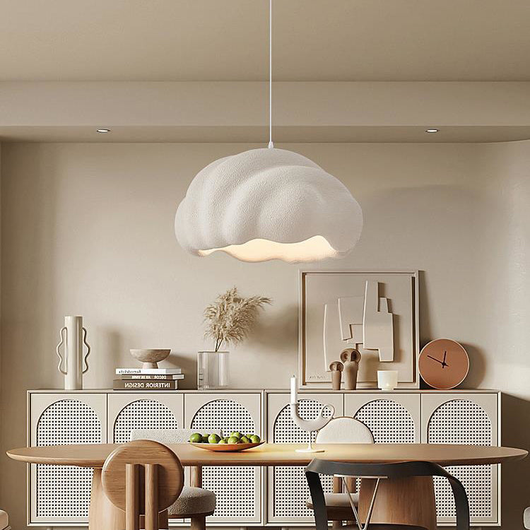 Lampe Suspendue Moderne Minimaliste Ronde en Polyéthylène Haute Densité à 1 Lumière Pour Chambre 