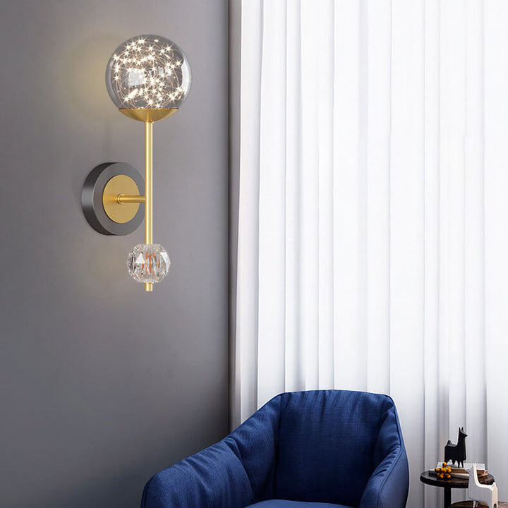 Applique murale LED en fer et aluminium créatif contemporain pour chambre 